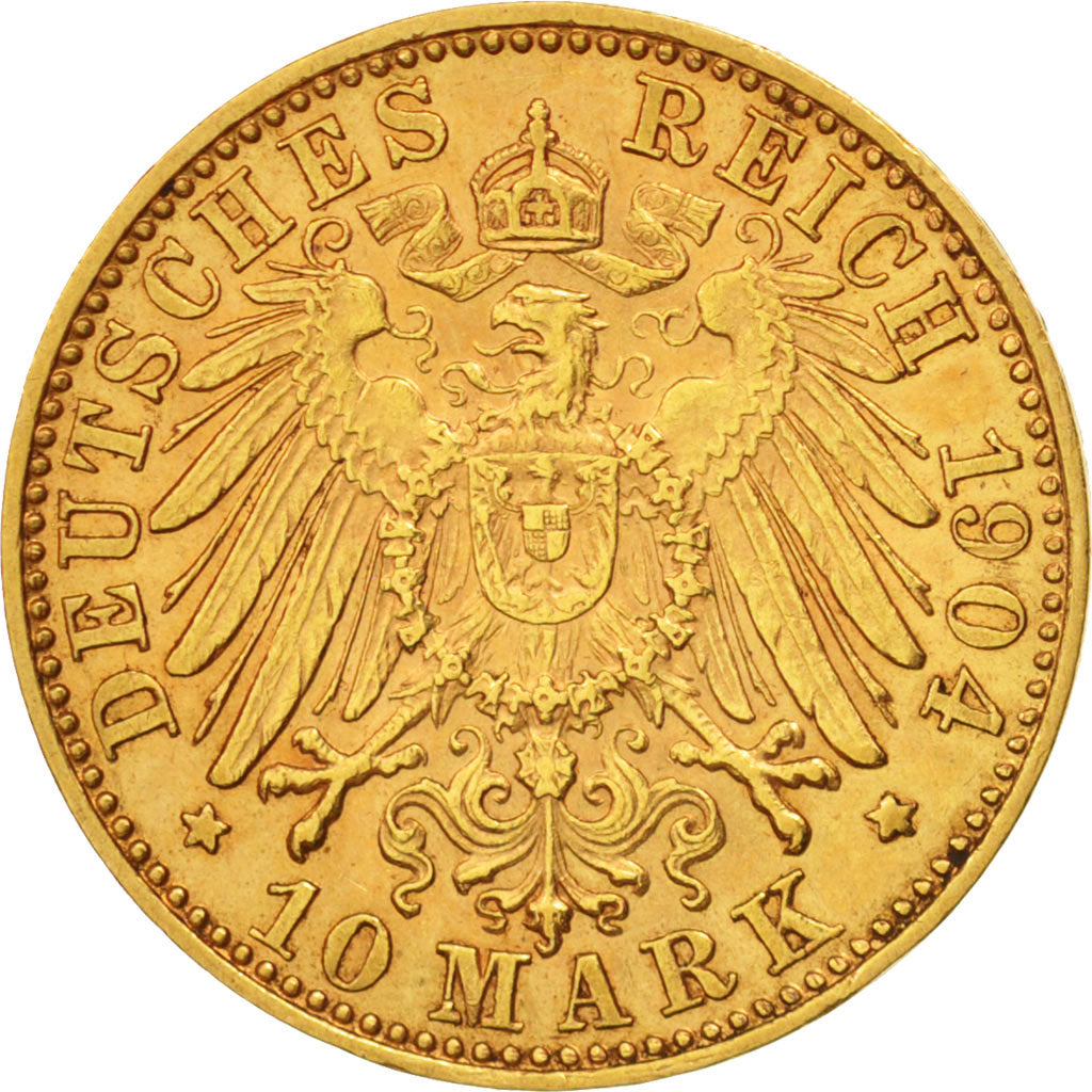 Etats allemands, BAVARIA, Otto, 10 Mark, 1904, Munich, TTB, Or, KM:994