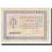 França, 50 Francs, MONNAIE INTERIEUR CROISEUR JEANNE D ARC, VF(20-25)