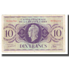 Banknot, Francuska Afryka Równikowa, 10 Francs, 1941, 1941-12-02, KM:11a