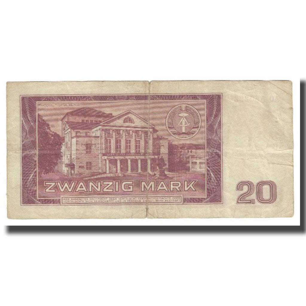 Banknote, Germany - Democratic Republic, 20 Mark, 1964, KM:24a, VF(20-25)