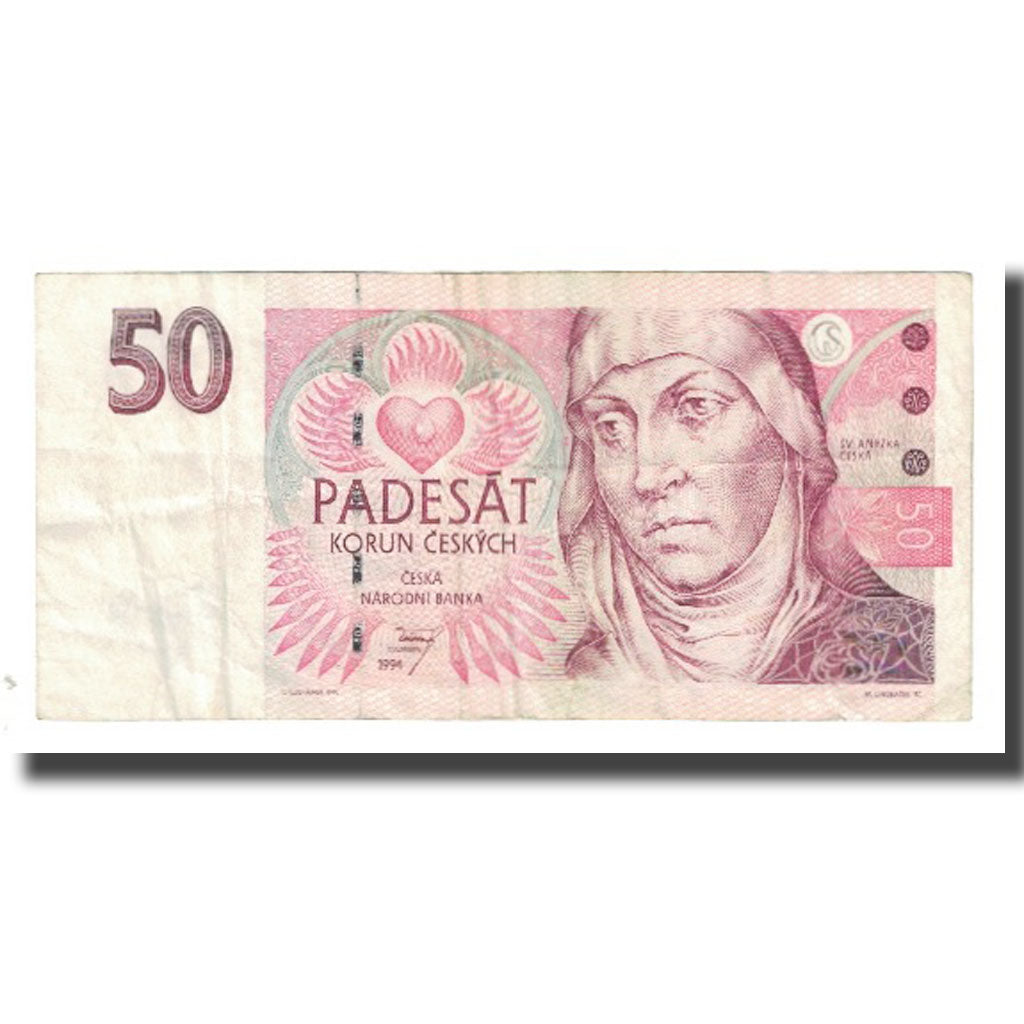 Banknote, Czech Republic, 50 Korun, 1994, KM:17, EF(40-45)