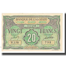 Banknote, Algeria, 20 Francs, 1948, 1948-06-04, KM:103, AU(55-58)