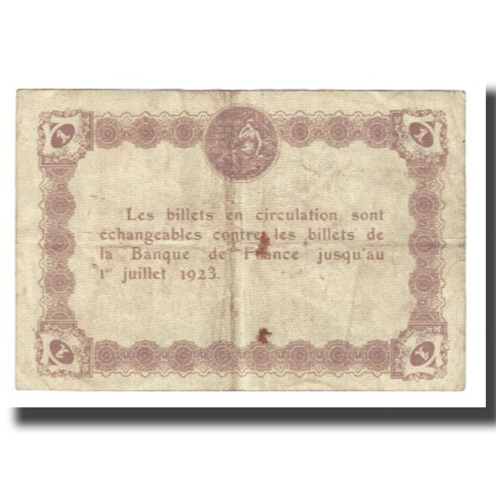 Banknote, Pirot:56-5, 1 Franc, 1920, France, EF(40-45), Epinal