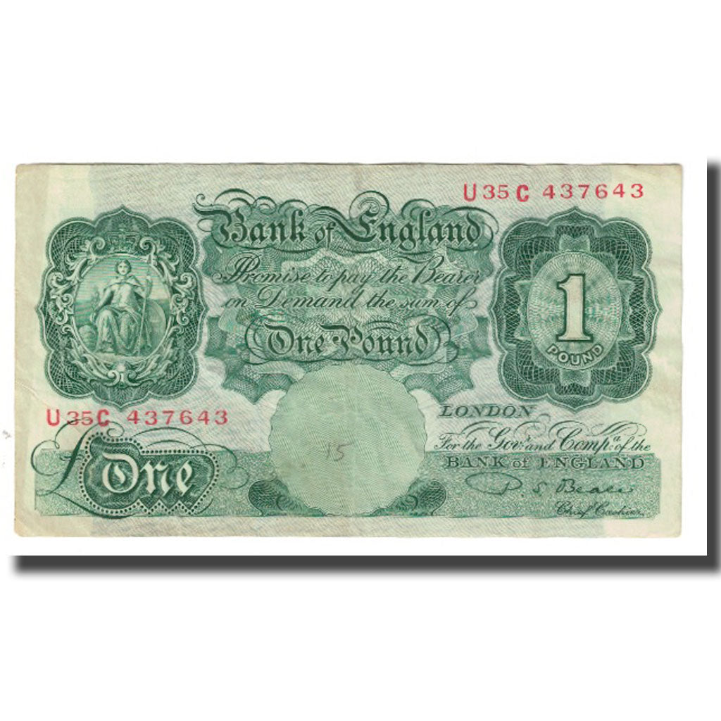 Banconote, Gran Bretagna, 1 Pound, KM:369a, BB