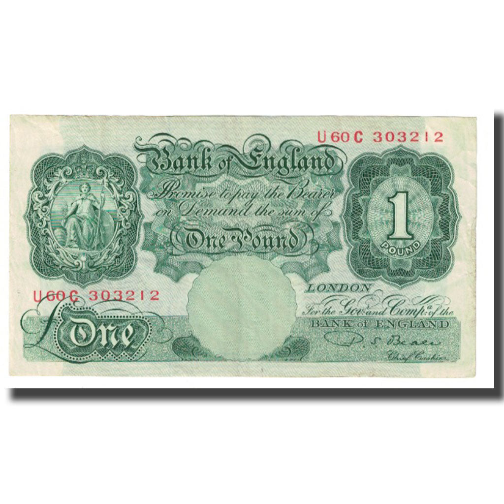 Billete, 1 Pound, Gran Bretaña, KM:369a, MBC