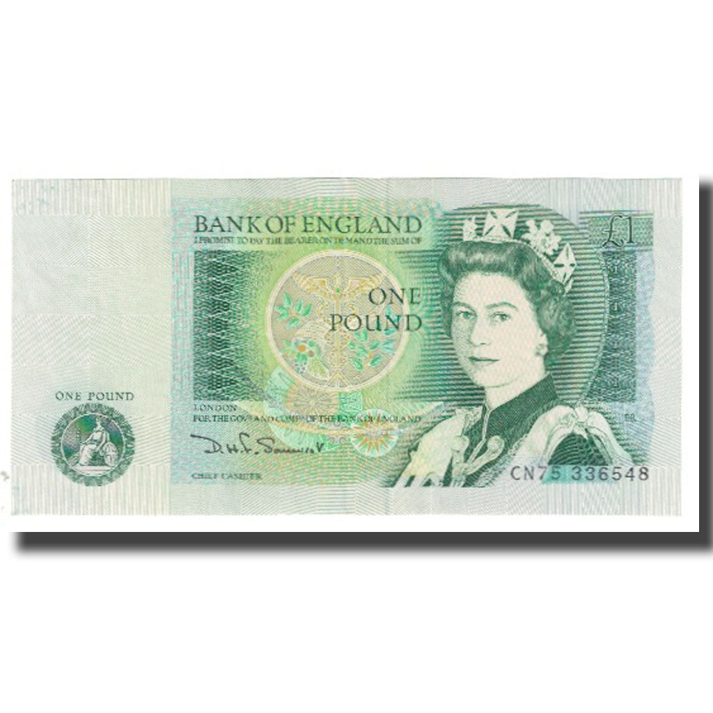 Banknote, Great Britain, 1 Pound, KM:377a, AU(55-58)