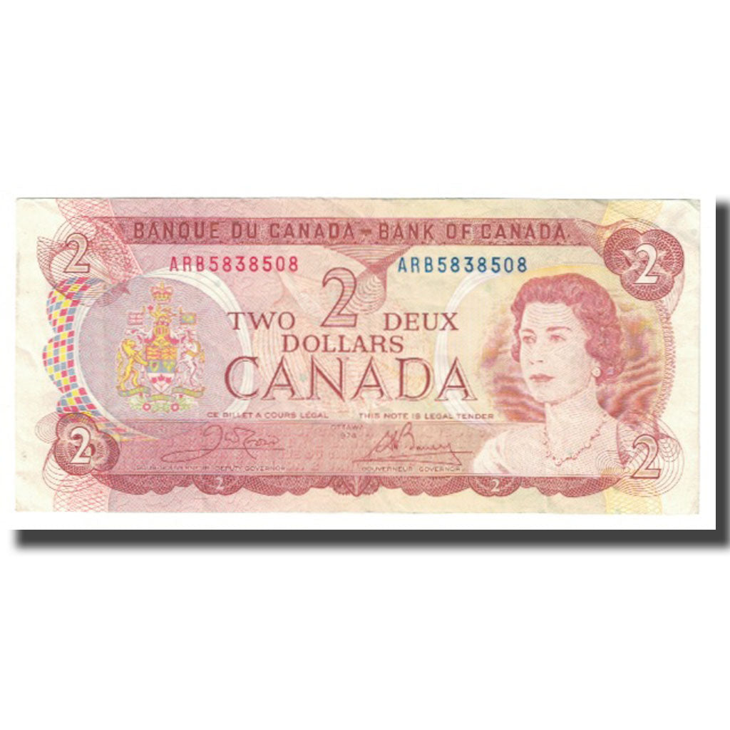 Banconote, Canada, 2 Dollars, 1974, KM:86a, BB