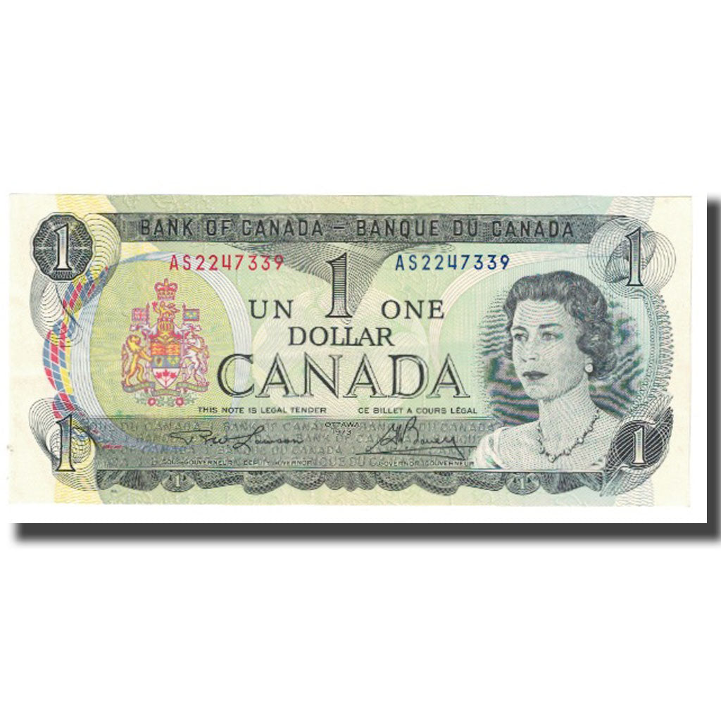 Nota, Canadá, 1 Dollar, 1973, KM:85a, AU(55-58)