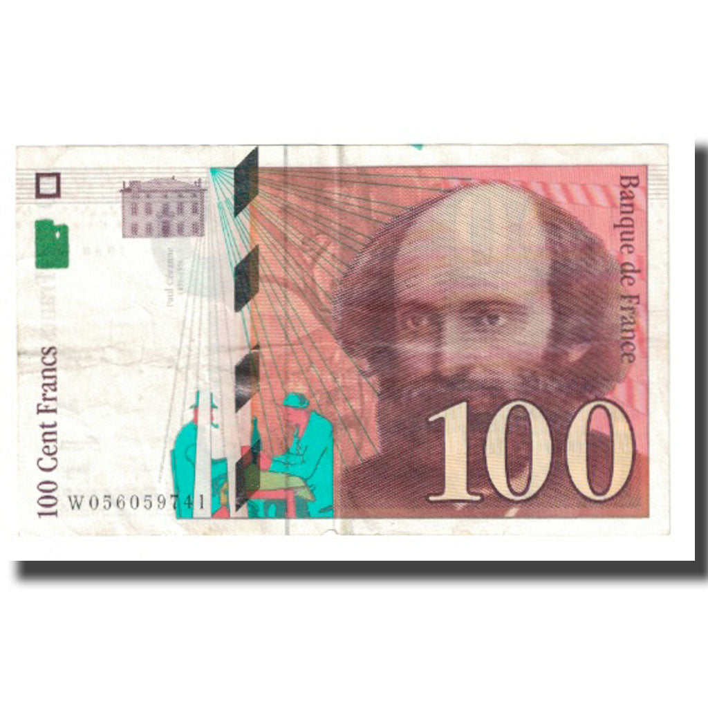 France, 100 Francs, Cézanne, 1998, BRUNEEL, BONARDIN, VIGIER, EF(40-45)