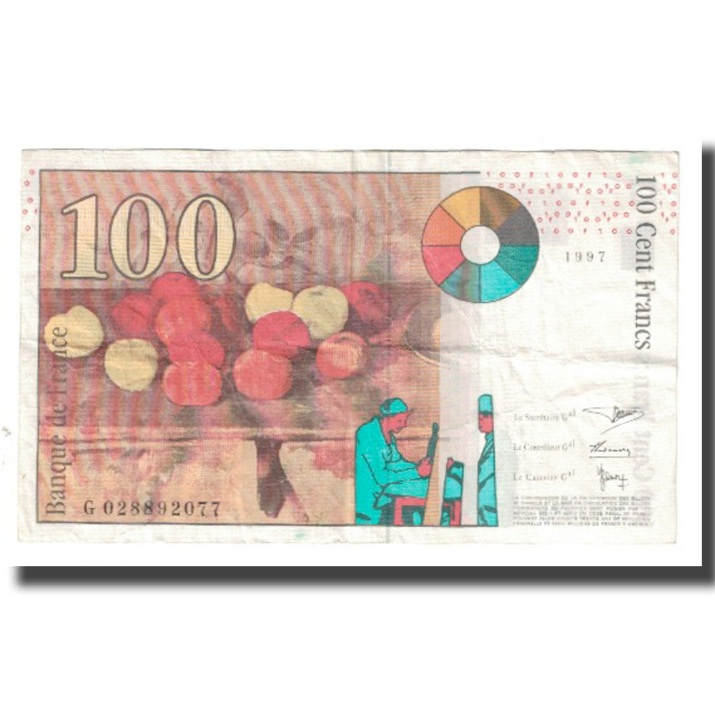 France, 100 Francs, Cézanne, 1997, BRUNEEL, BONARDIN, VIGIER, EF(40-45)