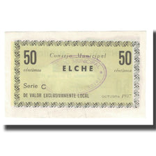 Banknote, Spain, 50 Centimos, 1937, ELCHE, UNC(65-70)