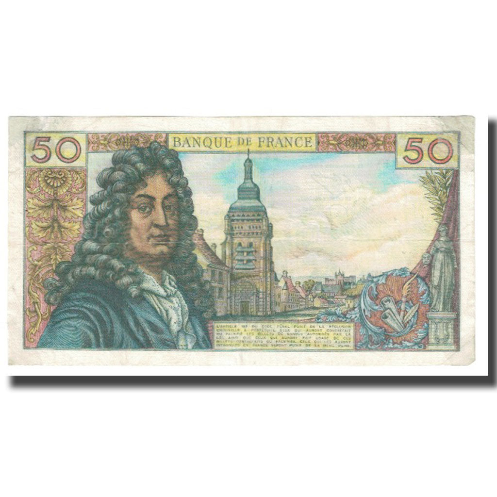 France, 50 Francs, Racine, 1975, G.Gouin D'Ambrières-R.Tondu-P.Gargam