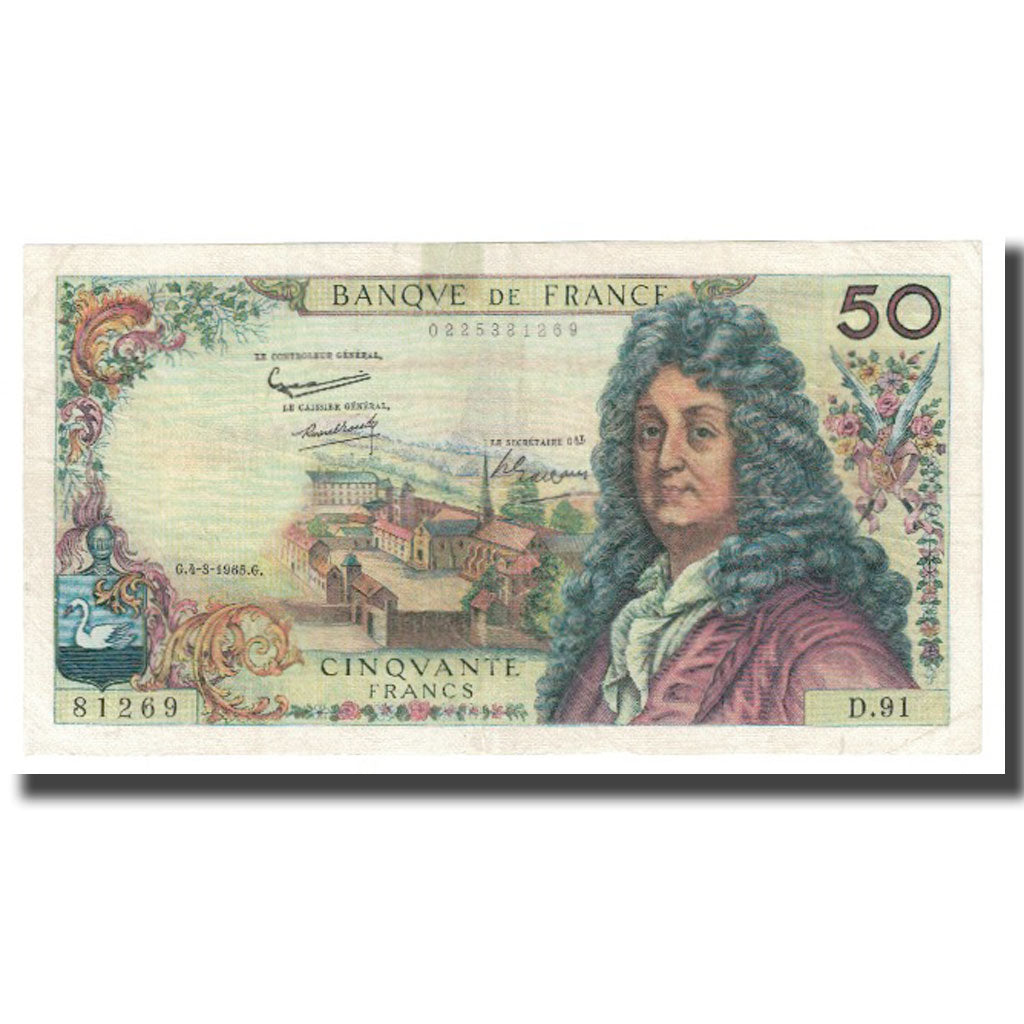 Frankreich, 50 Francs, Racine, 1965, G.Gouin D'Ambrières-R.Tondu-P.Gargam