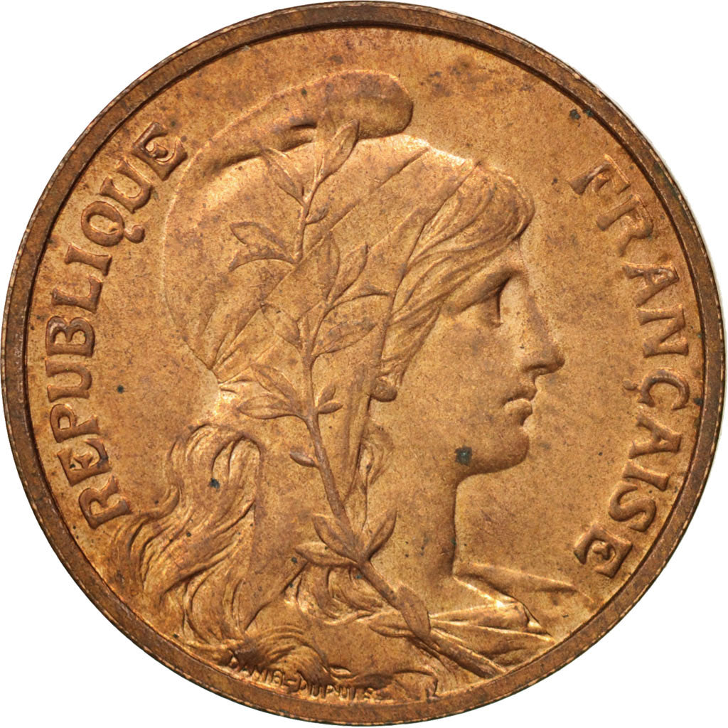 Coin, France, Dupuis, 10 Centimes, 1915, Paris, AU(55-58), Bronze, KM:843