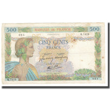 Frankreich, 500 Francs, La Paix, 1942, P. Rousseau and R. Favre-Gilly