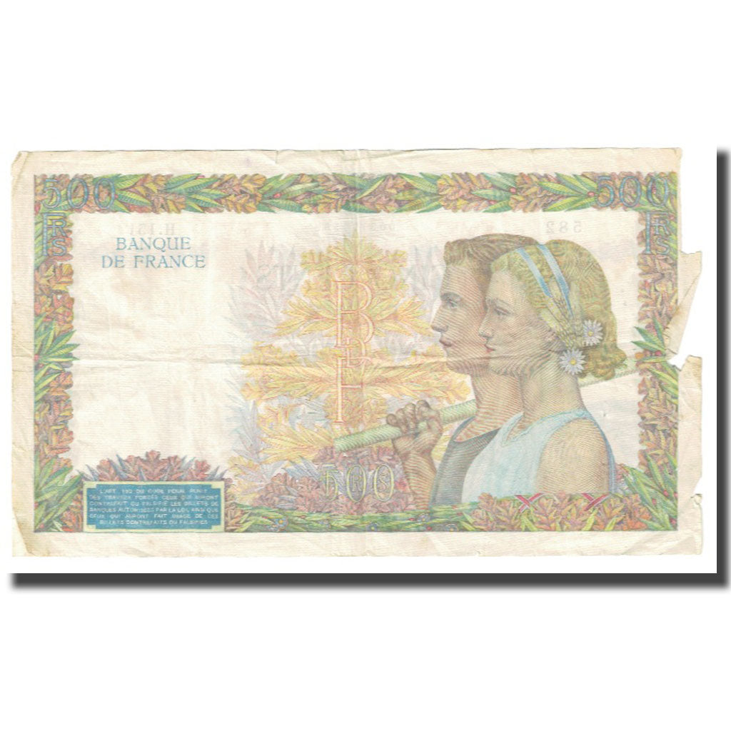 Frankreich, 500 Francs, La Paix, 1940, P. Rousseau and R. Favre-Gilly