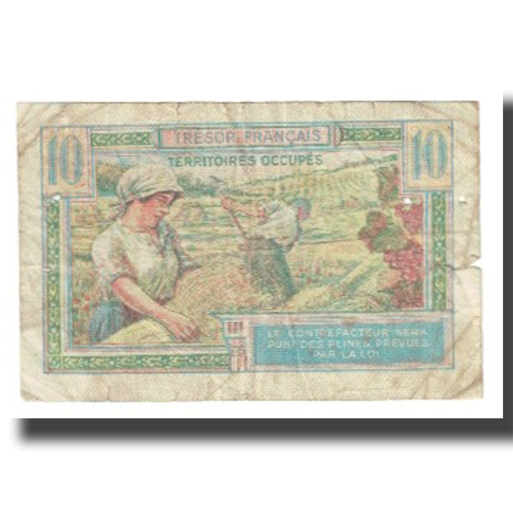 Frankreich, 10 Francs, 1947 French Treasury, 1947, SGE, Fayette:VF30.1, KM:M7a