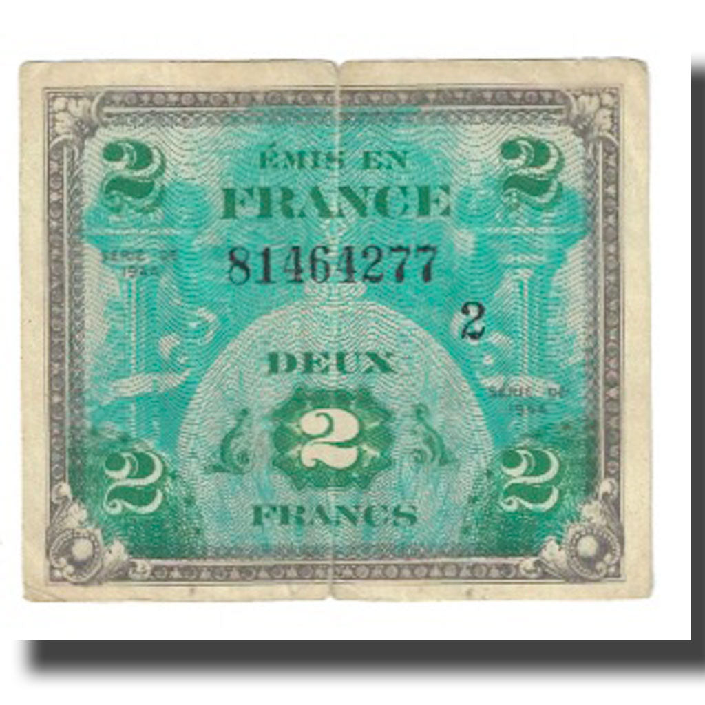 France, 1000 Francs, Flag/France, 1944, VF(30-35), Fayette:VF16.2, KM:67i