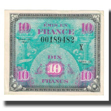 France, 10 Francs, Flag/France, 1944, AU(50-53), Fayette:18.02, KM:116a
