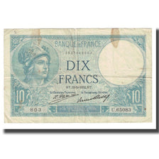 France, 10 Francs, Minerve, 1932, platet strohl, 1932-05-19, TB, Fayette:6.16