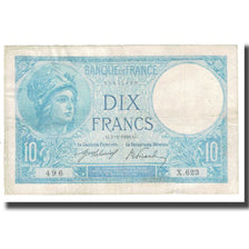 Frankreich, 10 Francs, Minerve, 1916, platet strohl, 1916-04-01, S+