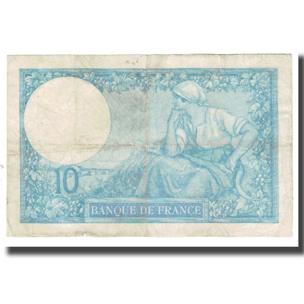 Frankreich, 10 Francs, Minerve, 1916, platet strohl, 1916-04-01, S+