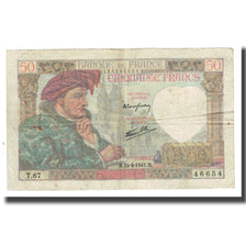 France, 50 Francs, Jacques Coeur, 1941, P. Rousseau and R. Favre-Gilly