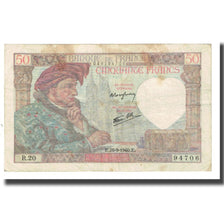 France, 50 Francs, Jacques Coeur, 1940, P. Rousseau and R. Favre-Gilly