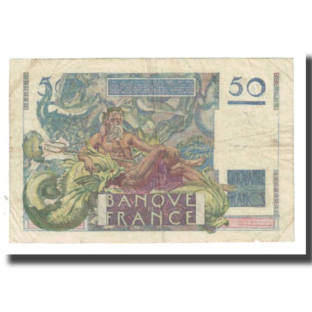 France, 50 Francs, Le Verrier, 1947, P. Rousseau and R. Favre-Gilly, 1947-10-02