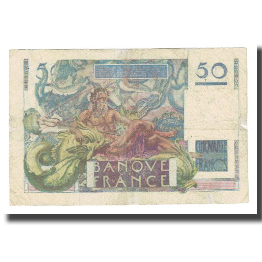 Francia, 50 Francs, Le Verrier, 1947, P. Rousseau and R. Favre-Gilly