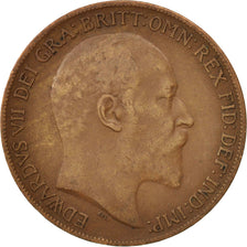Great Britain, Edward VII, Penny, 1908, VF(30-35), Bronze, KM:794.2