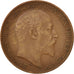 Great Britain, Edward VII, Penny, 1908, VF(30-35), Bronze, KM:794.2