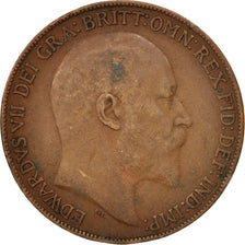 Great Britain, Edward VII, Penny, 1908, VF(30-35), Bronze, KM:794.2