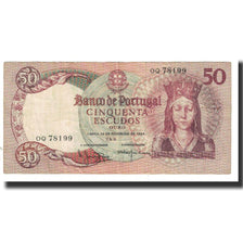 Banknote, Portugal, 50 Escudos, 1964, 1964-02-28, KM:168, EF(40-45)