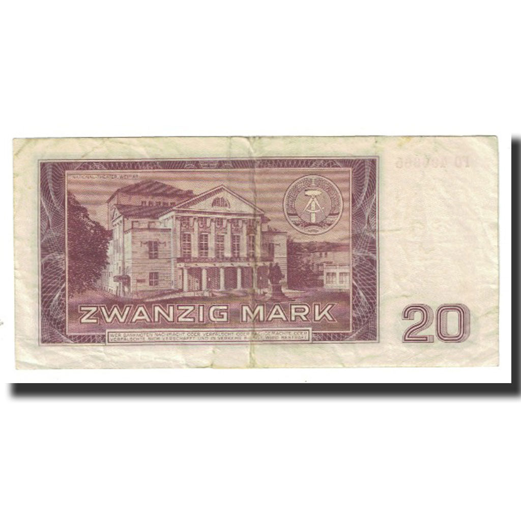Banknote, Germany - Democratic Republic, 20 Mark, 1964, KM:24a, EF(40-45)