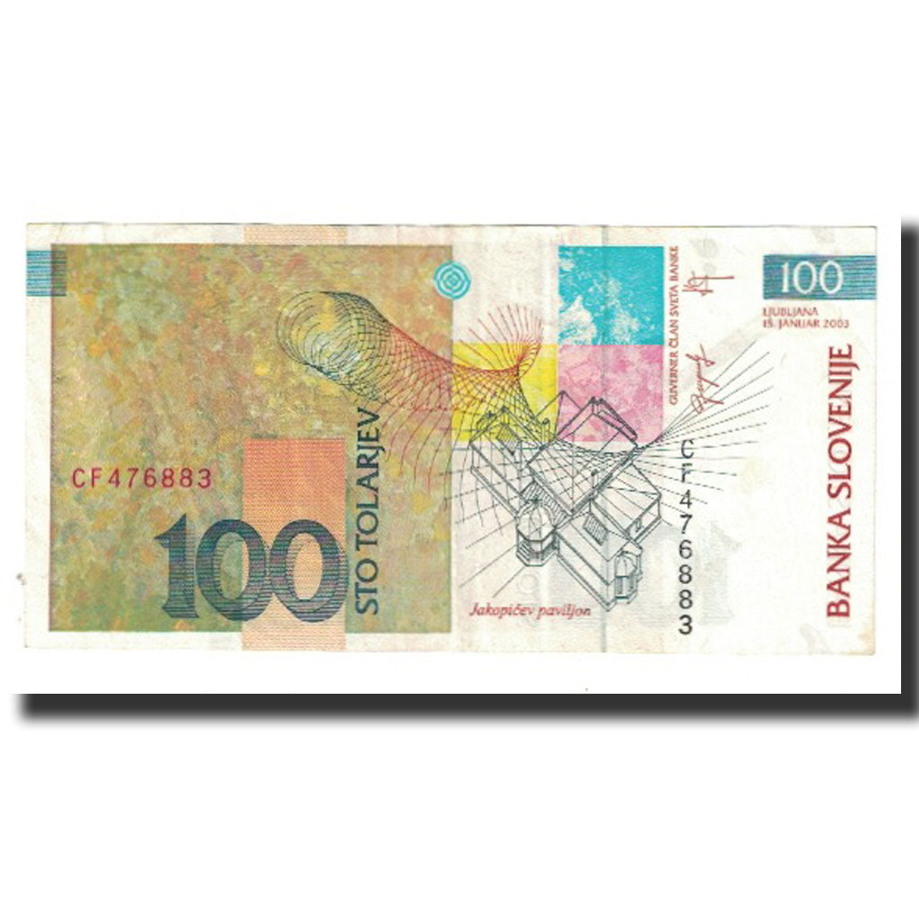 Banknote, Slovenia, 100 Tolarjev, 2003, 2003-01-15, KM:14A, EF(40-45)
