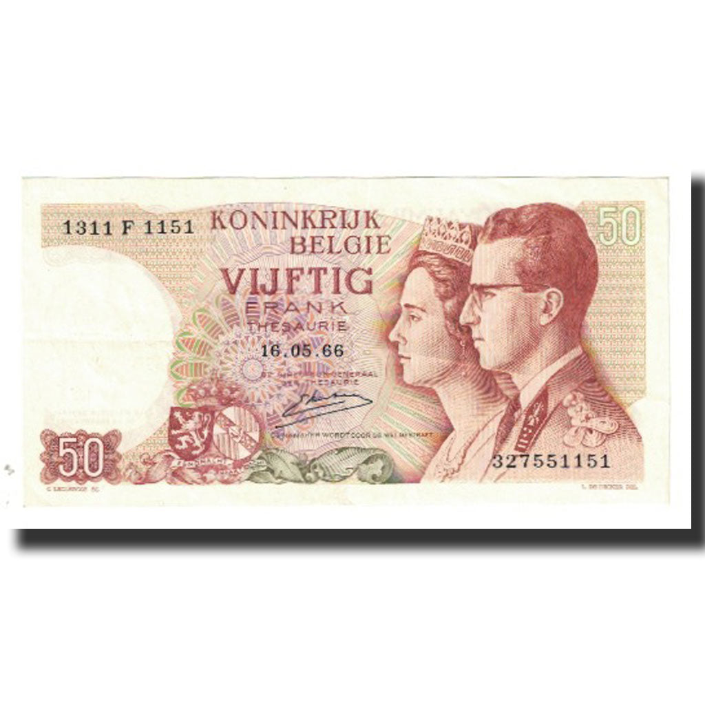 Banknote, Belgium, 50 Francs, 1966, 1966-05-16, KM:139, UNC(63)