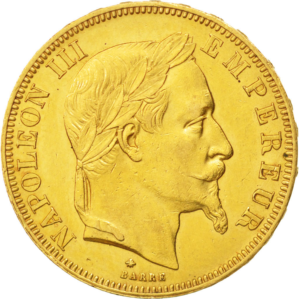 France, Napoléon III, 50 Francs, 1867, Paris, SUP, Or, KM:804.1, Gadoury 1112