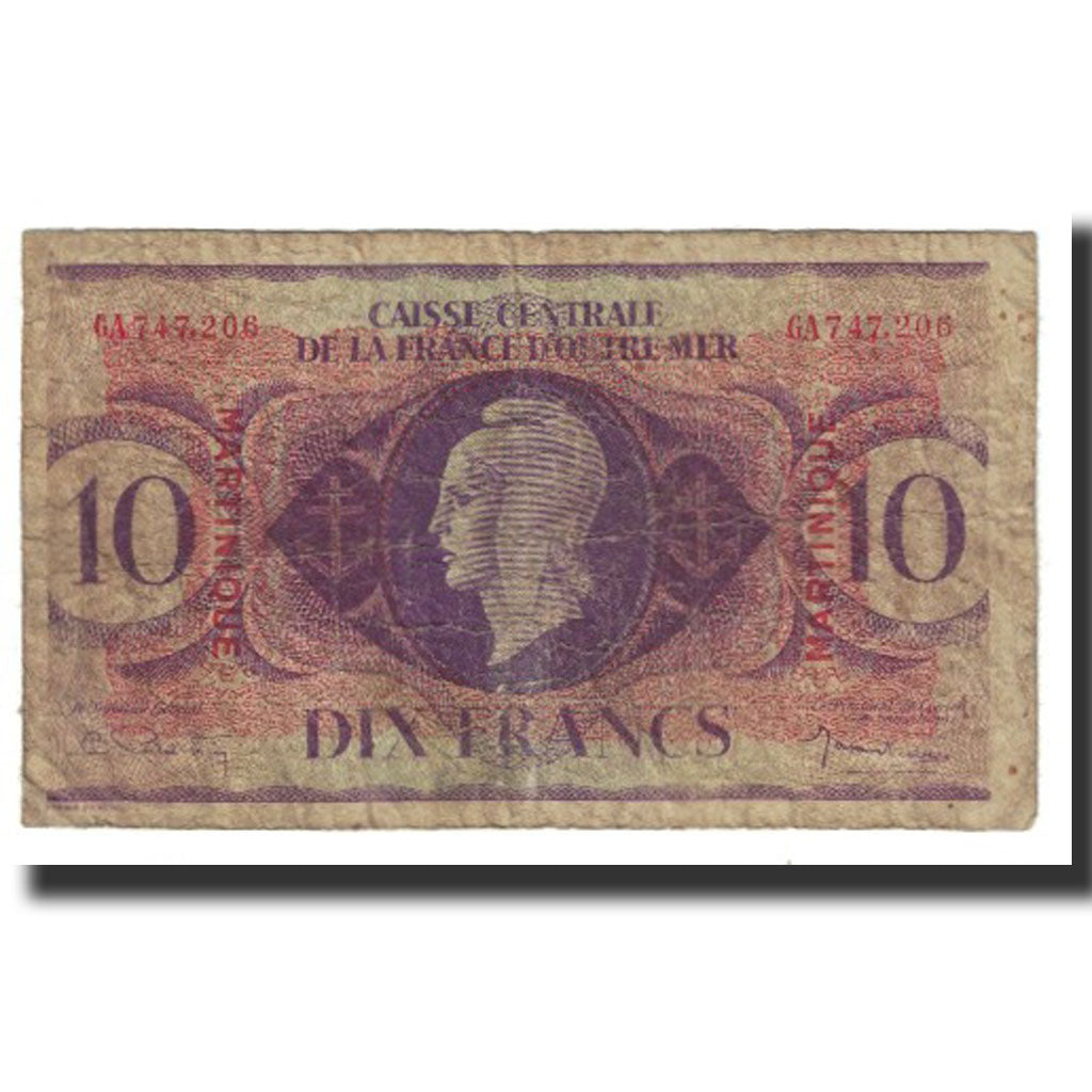 French Equatorial Africa, 10 Francs, Marianne, VF(20-25), KM:16a