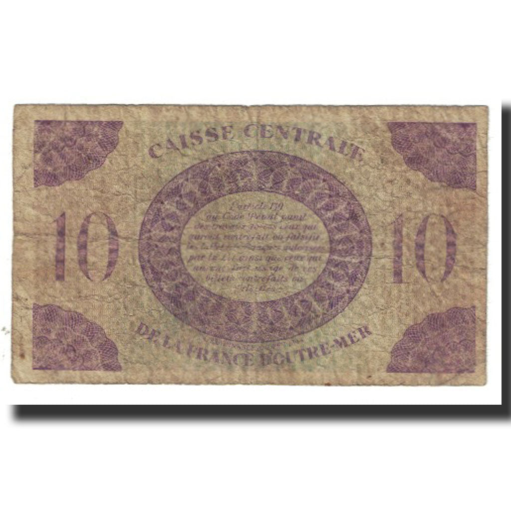 French Equatorial Africa, 10 Francs, Marianne, VF(20-25), KM:16a
