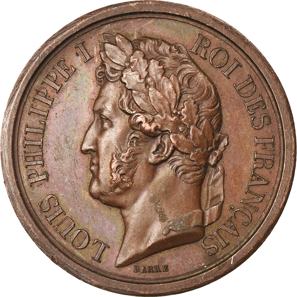 France, Médaille, Louis Philippe Ier, l'Armée au Duc d'Orléans, 1842, Barre