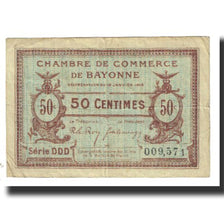 France, Bayonne, 50 Centimes, 1915, Chambre de Commerce, EF(40-45), Pirot:21-5