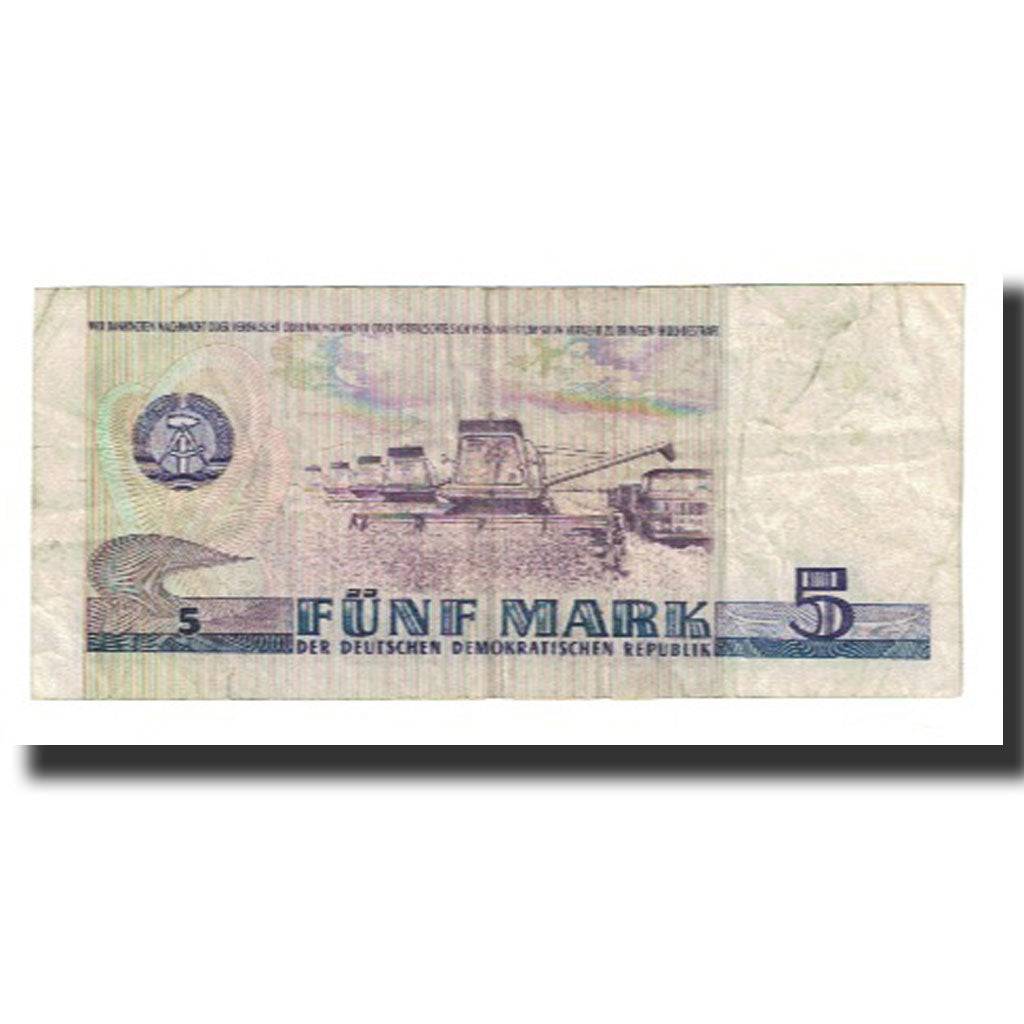 Banknote, Germany - Democratic Republic, 5 Mark, 1975, KM:27A, EF(40-45)