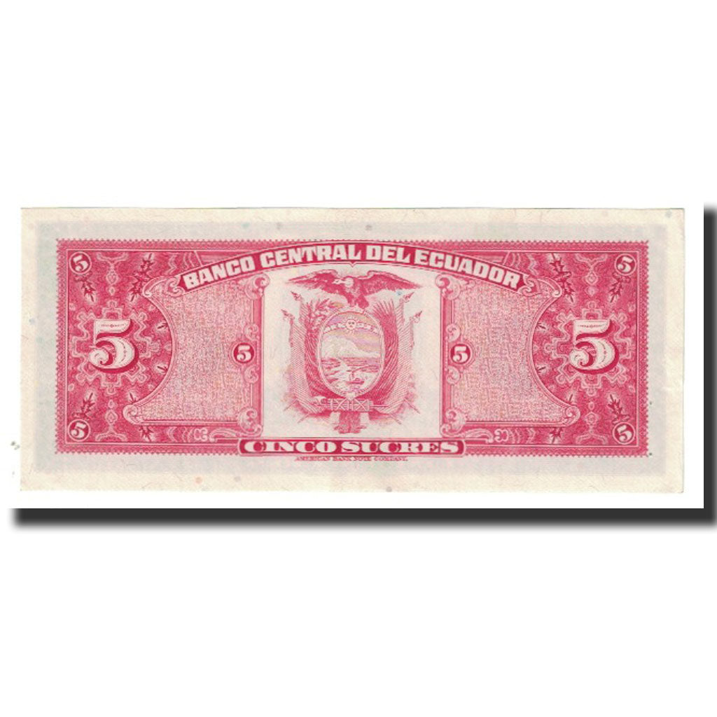 Banknote, Ecuador, 5 Sucres, 1983, 1983-04-20, KM:108b, UNC(63)