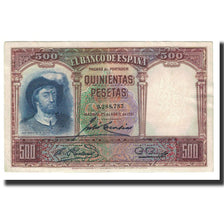 Nota, Espanha, 500 Pesetas, 1931, 1931-04-25, KM:84, AU(55-58)