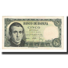 Banknote, Spain, 5 Pesetas, 1951, 1951-08-16, KM:140a, AU(55-58)