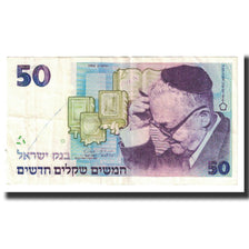 Banknote, Israel, 50 New Sheqalim, 1992, KM:55c, EF(40-45)