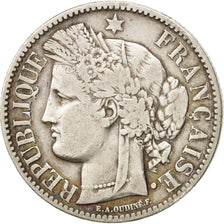 France, Cérès, 2 Francs, 1870, Bordeaux, TB+, Argent, KM:816.2, Gadoury:529
