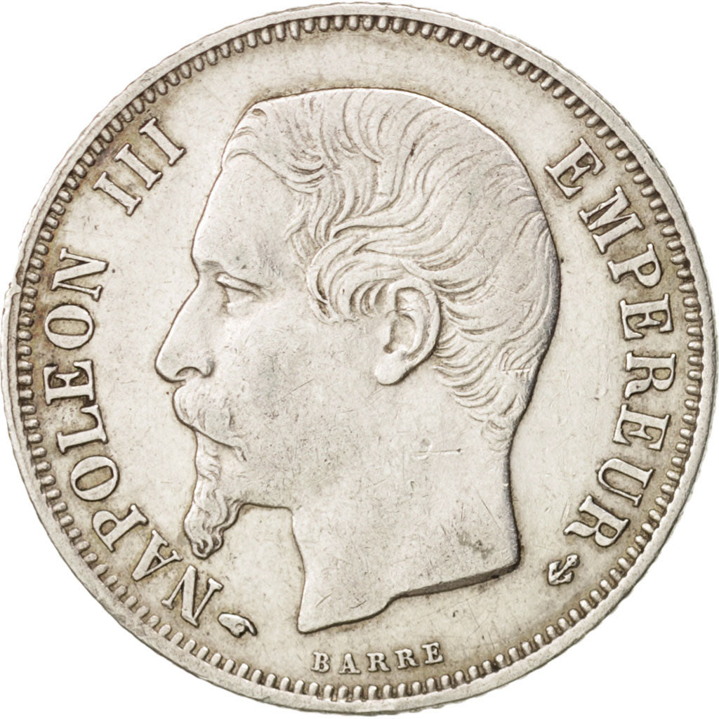 Francia, Napoleon III, Napoléon III, Franc, 1860, Paris, BB, Argento, KM:779...