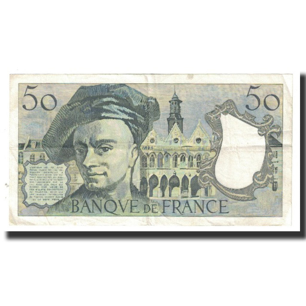 France, 50 Francs, Quentin de La Tour, 1976, STROHL TRONCHE DENTAUD, EF(40-45)